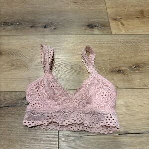 Pink Lace Bralette
